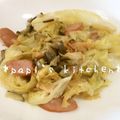 papikun's cooksnap of when they made ＊キャベツとソーセージのサラダ＊.