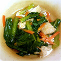 ユーロン's cooksnap of when they made 春収穫♬小松菜と油揚げの炒め煮！.