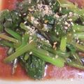まぁゆぅすぅけぇ's cooksnap of when they made めんつゆで！小松菜のおひたし.