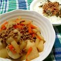 Kαi＊MαMα's cooksnap of when they made ひき肉入り里芋の煮っ転がし.