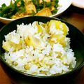 Moepi☆'s cooksnap of when they made 白だしで☆お芋ホクホク炊き込みご飯☆.