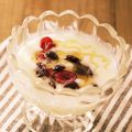 milk＊crown's cooksnap of when they made ヨーグルトに★塩麹ラムレーズン.