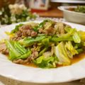 yuki829's cooksnap of when they made 玉ねぎ醤油ダレで♪豚キャべ炒め.