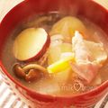 milk＊crown's cooksnap of when they made さつま汁.