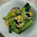 ともみな's cooksnap of when they made ＊小松菜のサラダ＊.