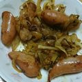 庭のめだか's cooksnap of when they made 玉ねぎ✖️ソーセージのカレー炒め♪.