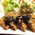 るるなっつ♪'s cooksnap of when they made 簡単、鶏ひき肉と紅しょうがのつくね餡かけ.