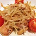 0chan777's cooksnap of when they made ヘルシー★もやしと鶏のポン酢炒め.