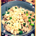 canacochan's cooksnap of when they made 大根と長ネギの炊き込みたぬきごはん♪.
