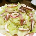 ないすばでぃ's cooksnap of when they made キャベツたっぷりイカの塩にんにく炒め.