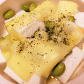 mi3chi1ko5's cooksnap of when they made 簡単おつまみ★枝豆はんぺんのマヨチー焼.