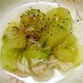 パカネ's cooksnap of when they made 冬瓜風♪キュウリの煮物～ホタテあんかけ.