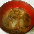 あーｍｂ's cooksnap of when they made 高血圧に＊もずくと玉葱の味噌汁＊.
