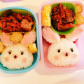 sakumidu's cooksnap of when they made 幼稚園 お弁当 キャラ弁♡モフィちゃん.