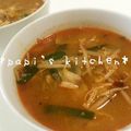 papikun's cooksnap of when they made 簡単・辛旨♪韓国風キムチスープ.