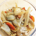 yodaiking's cooksnap of when they made レンコンとゴボウと油揚げの炒め物☆.