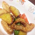 おかちめんこ111's cooksnap of when they made 薩摩芋と蓮根の甘辛炒め.