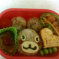 cyasan's cooksnap of when they made キャラ弁☆簡単かわいいくまさん弁当.