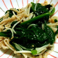 sakitchen♡'s cooksnap of when they made 簡単♪ほうれん草とえのきのごま和え.