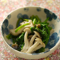 milk＊crown's cooksnap of when they made ☆生姜で☆ほうれん草とｷﾉｺのごま和え.