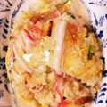 mikanbako's cooksnap of when they made カニあんかけチャーハン.
