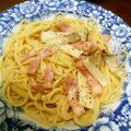ぴーす×3's cooksnap of when they made エリンギとベーコンのパスタ.
