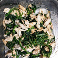 Marquez's cooksnap of when they made 柔らかささみとほうれん草の胡麻和え★.
