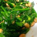 MofeMofee's cooksnap of when they made 栄養満点！納豆ほうれん草.