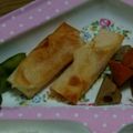 ぽにょママ☆★☆'s cooksnap of when they made 簡単チーズとハムの春巻き*.