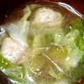新米ボブ子's cooksnap of when they made 【簡単】鶏だんご入り春雨スープ.