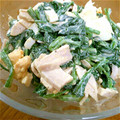 ちびっことんとん's cooksnap of when they made ほうれん草とささみとゆで玉子のサラダ.