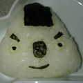 やすこっち☆'s cooksnap of when they made キャラ弁妖怪 おにぎり侍 簡単こまじろう.