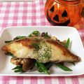 Akeimmy's cooksnap of when they made 白身魚のムニエル きのこバター醤油.