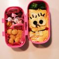 ユウカリ☆'s cooksnap of when they made スポンジボブオムライスおにぎり☆キャラ弁.