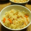 時花菜's cooksnap of when they made 鶏皮で 美味しいゴボウの炊込ご飯.