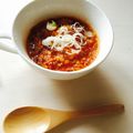 komugiko4's cooksnap of when they made ミートーソースでピリ辛もっちり白玉がゆ.