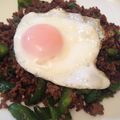 yurietti's cooksnap of when they made 豚挽き肉deガパオライス.
