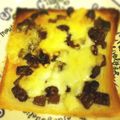 sara99's cooksnap of when they made おやつトースト✿チョコ✿レーズン✿チーズ.