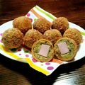 料理おぼえるぞー's cooksnap of when they made ♡おさつコロッケ・in ソーセージ♡.