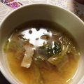 タマリュウ's cooksnap of when they made 残ったレタス一掃のスープ.
