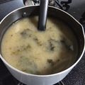 野菜っ仔's cooksnap of when they made めかぶと海苔のお味噌汁.