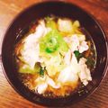 kotoXXX's cooksnap of when they made お肉やわらか！豚バラときゃべつのみそ汁.