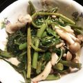 ハルとサスケ's cooksnap of when they made 空芯菜の炒めもの.