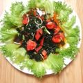 Asukalala's cooksnap of when they made トマトとツナのわかめサラダ.