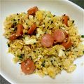 kyoka2007's cooksnap of when they made 超簡単 ウインナーと卵のチャーハン.