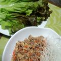 MIYAmanma's cooksnap of when they made たけのこ 椎茸 ひき肉のレタス包み.