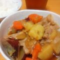 nyan125's cooksnap of when they made さつまいもの秋の味覚肉じゃが.