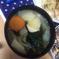 ともぱんたから's cooksnap of when they made 人参わかめの味噌汁.