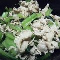 にゃんこ♪（≧∀≦'s cooksnap of when they made 小松菜と豚肉のからしあえ.
