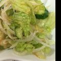 たぶんなっちゃん's cooksnap of when they made 豆もやし、レタス、きゅうりのナムル.